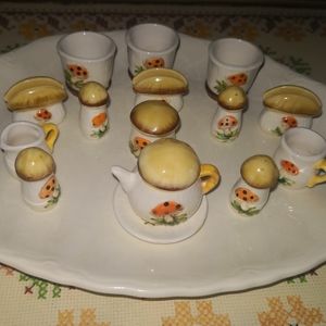 Vintage Sears Merry Mushroom mini set